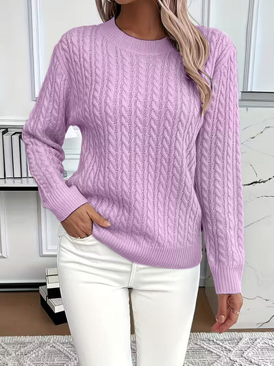 Doris | Behaaglijke dames wintertrui met kabeldessin