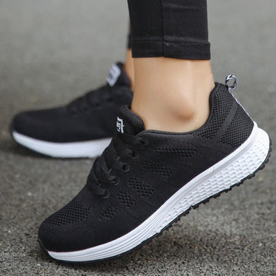 Emma | Casual dames wandelsneakers met veters