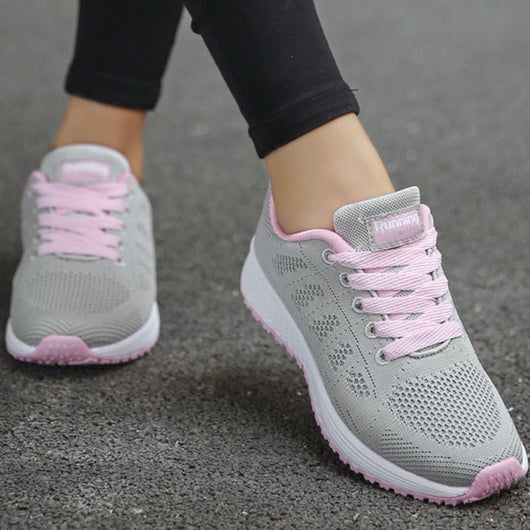 Emma | Casual dames wandelsneakers met veters