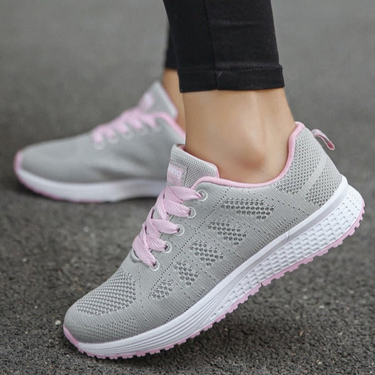 Emma | Casual dames wandelsneakers met veters