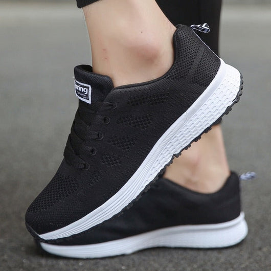 Emma | Casual dames wandelsneakers met veters