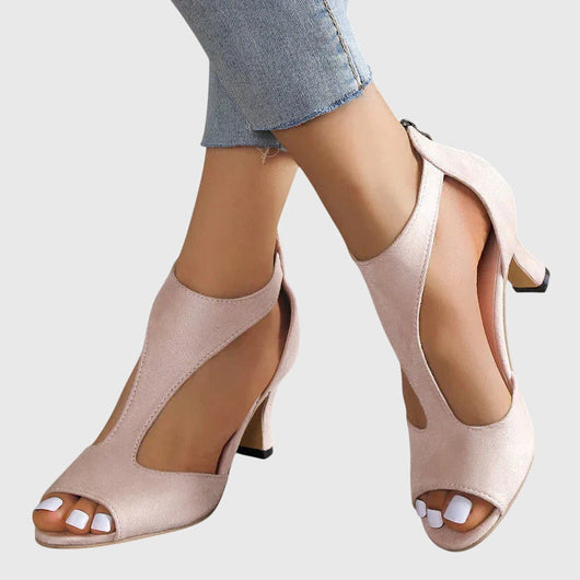 Delfina pumps met blokhak