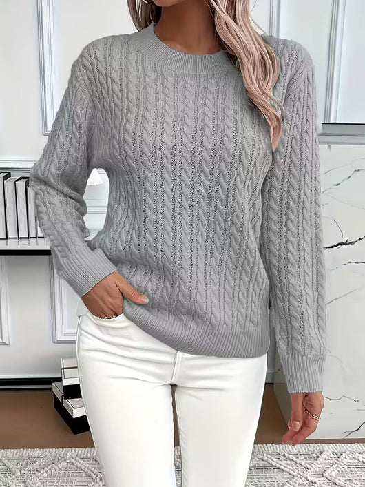 Doris | Behaaglijke dames wintertrui met kabeldessin