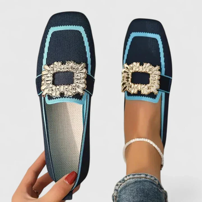 Doris | Dames instaploafers met sierlijke gesp