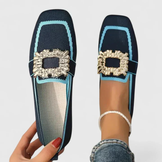 Doris | Dames instaploafers met sierlijke gesp