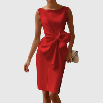Ainsley | Mouwloze midi-jurk