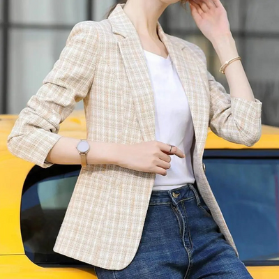 Anna | Casual dames kantoorblazer met enkele knoop