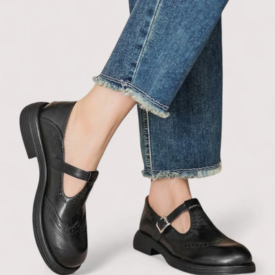 Daniela | Dames schoenen met ronde neus en gespbandje
