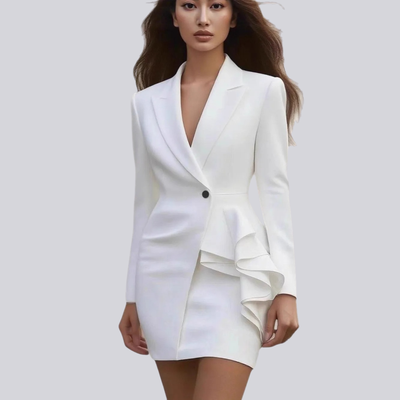 Lena | Getailleerde dames set met jasje en rok
