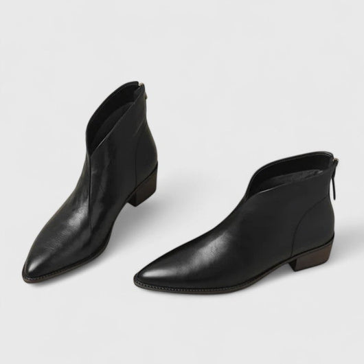 Nicole | Elegante dames enkellaarsjes met blokhak