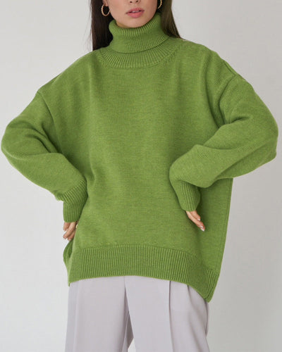 Claudia | Casual oversized damestrui met hoge hals