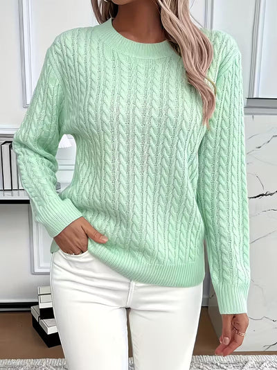 Doris | Behaaglijke dames wintertrui met kabeldessin