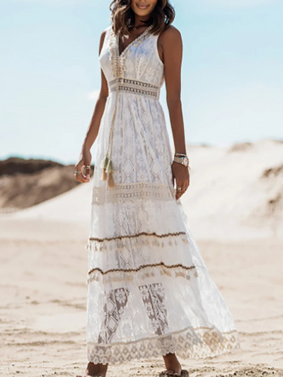 Stefanie | Dames boho zomermaxijurk