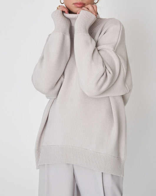 Claudia | Casual oversized damestrui met hoge hals