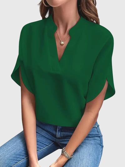 Beatrix zacht elegant shirt met V-hals