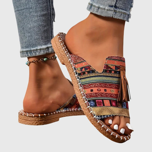 Lorraine comfortabele platte sandalen