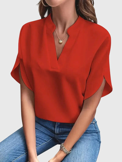 Beatrix zacht elegant shirt met V-hals
