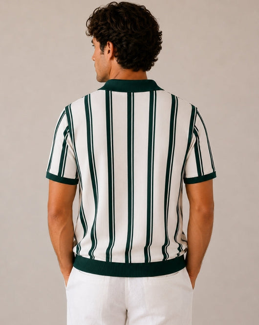 Modena polo met halve rits
