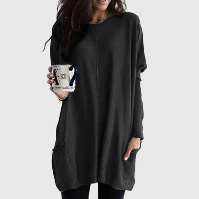 Karla | Casual dames tuniekjurk met lange mouwen
