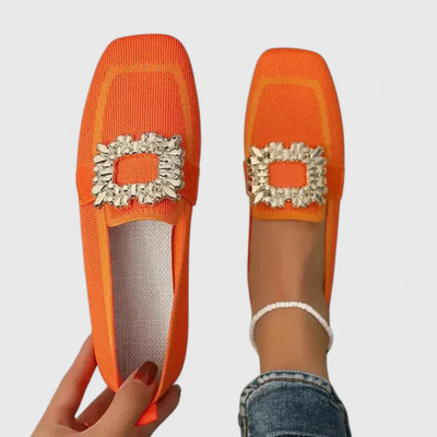 Doris | Dames instaploafers met sierlijke gesp