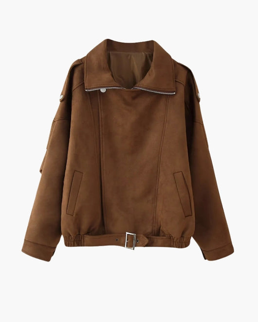 Vintage jas in suèdelook