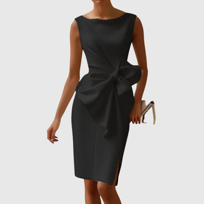 Ainsley | Mouwloze midi-jurk
