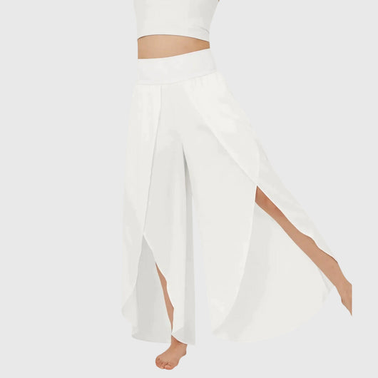 Magdalena | Wijde dames boho broek met split