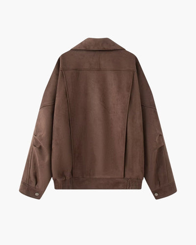 Vintage jas in suèdelook