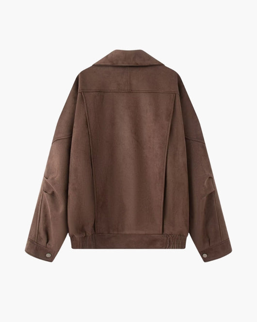 Vintage jas in suèdelook