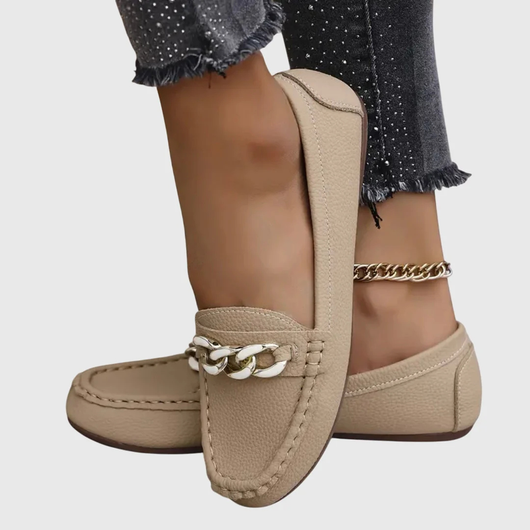 Regine | Dames instaploafers met kettingdetail