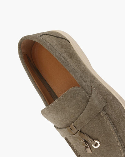 Suède lady loafers