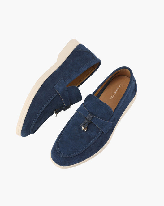 Suède lady loafers