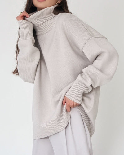 Claudia | Casual oversized damestrui met hoge hals