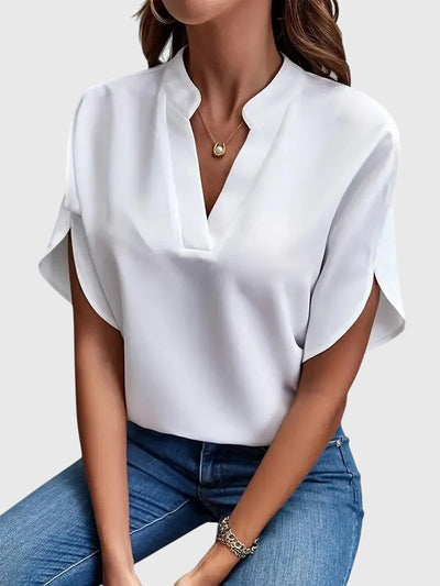 Beatrix zacht elegant shirt met V-hals