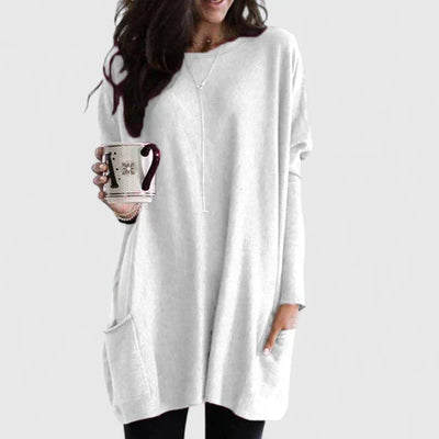 Karla | Casual dames tuniekjurk met lange mouwen
