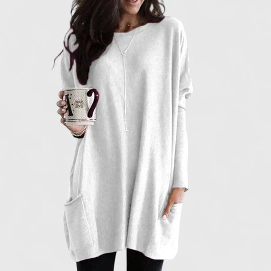 Karla | Casual dames tuniekjurk met lange mouwen