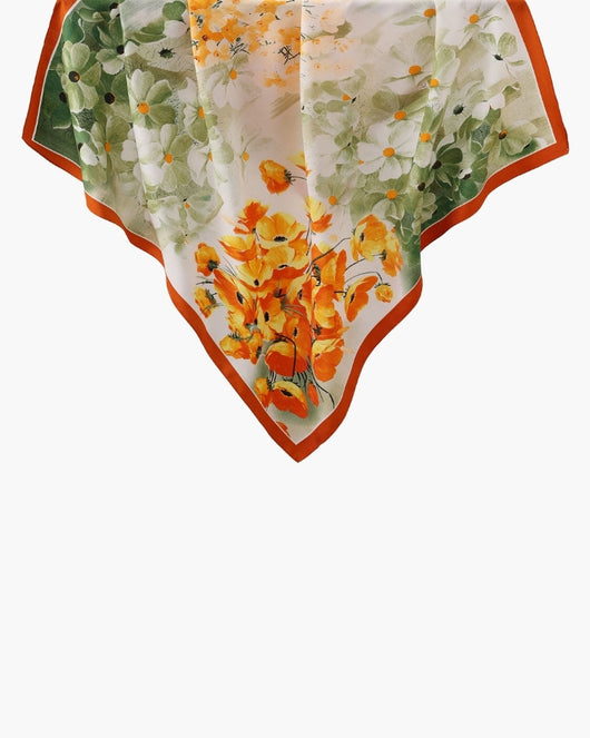 Sjaal met bloemenprint