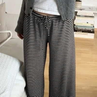 Daniela | Gestreepte relaxed dames broek voor het voorjaar