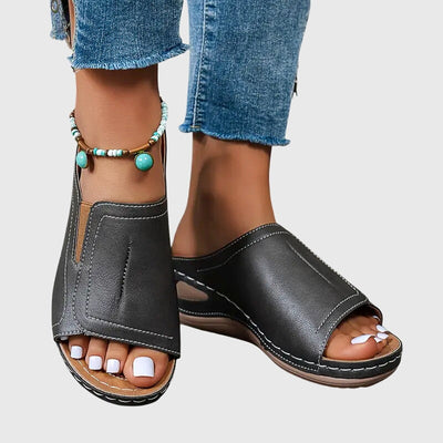 Aretha comfortabele platte sandalen