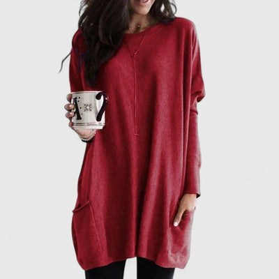 Karla | Casual dames tuniekjurk met lange mouwen