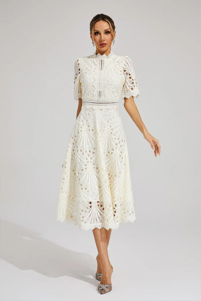 Jasmin | Chique dames midijurk van kant