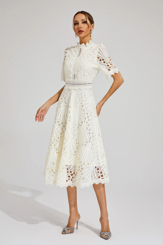 Jasmin | Chique dames midijurk van kant