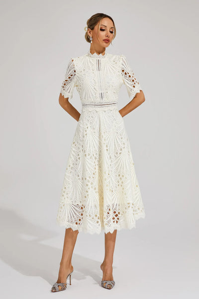 Jasmin | Chique dames midijurk van kant