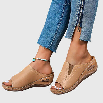 Aretha comfortabele platte sandalen