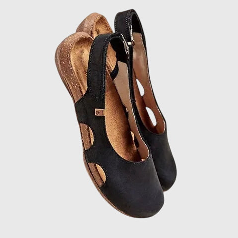 Faye comfortabele platte sandalen
