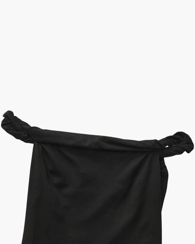 Figuurvolgende one-shoulder maxijurk