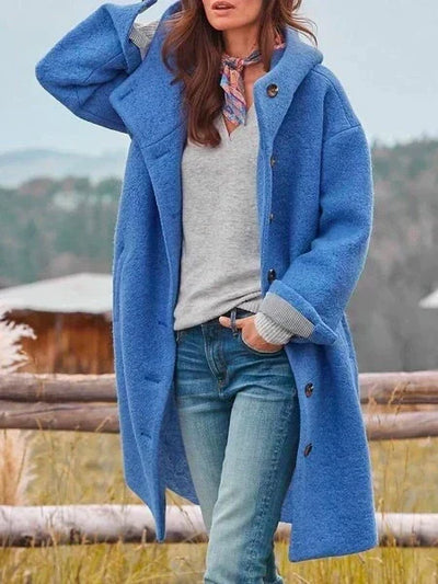 Selina | Oversized dames wintermantel met knoopsluiting