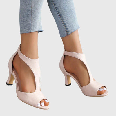 Delfina pumps met blokhak