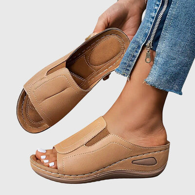 Aretha comfortabele platte sandalen