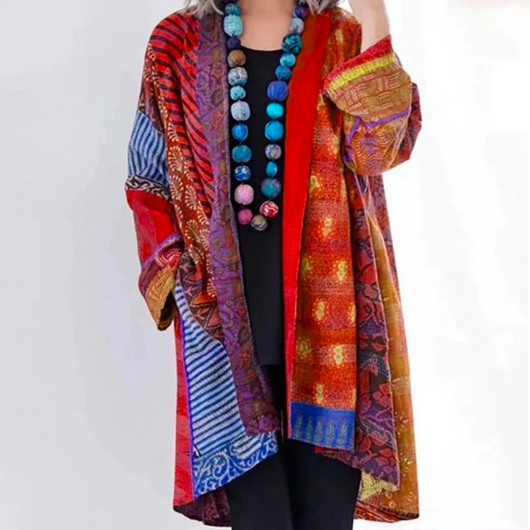 Hanna | Losvallend lang dames boho vest